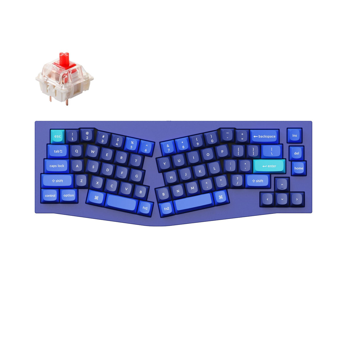 Keychron Q8 (Alice Layout) QMK Benutzerdefinierte Mechanische Tastatur (US ANSI Layout)