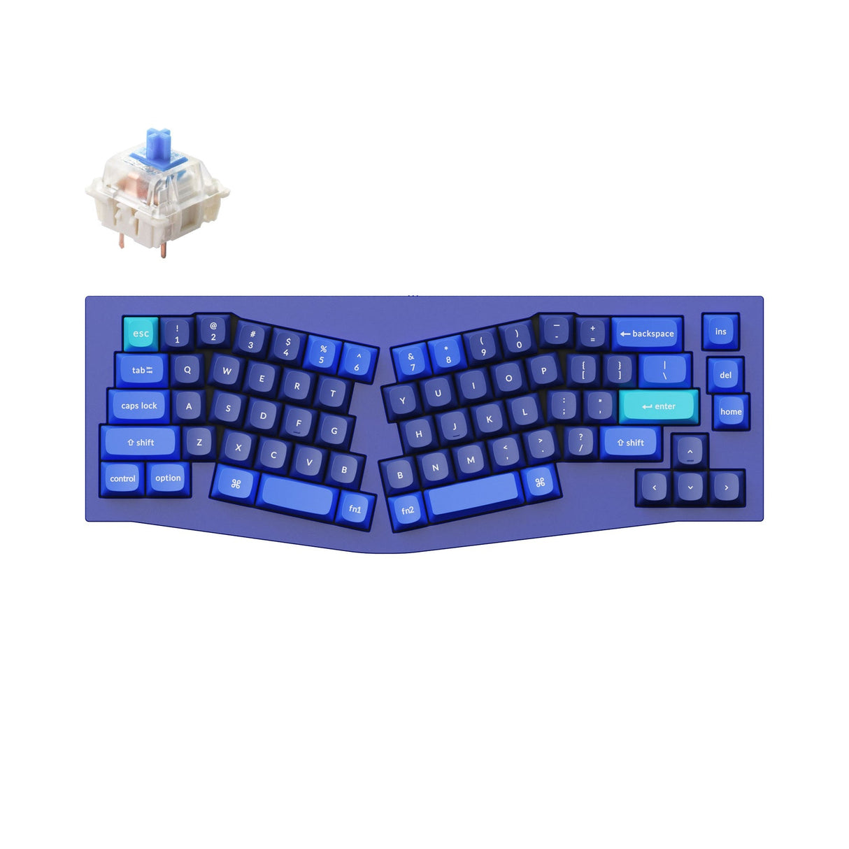 Keychron Q8 (Alice Layout) QMK Benutzerdefinierte Mechanische Tastatur (US ANSI Layout)