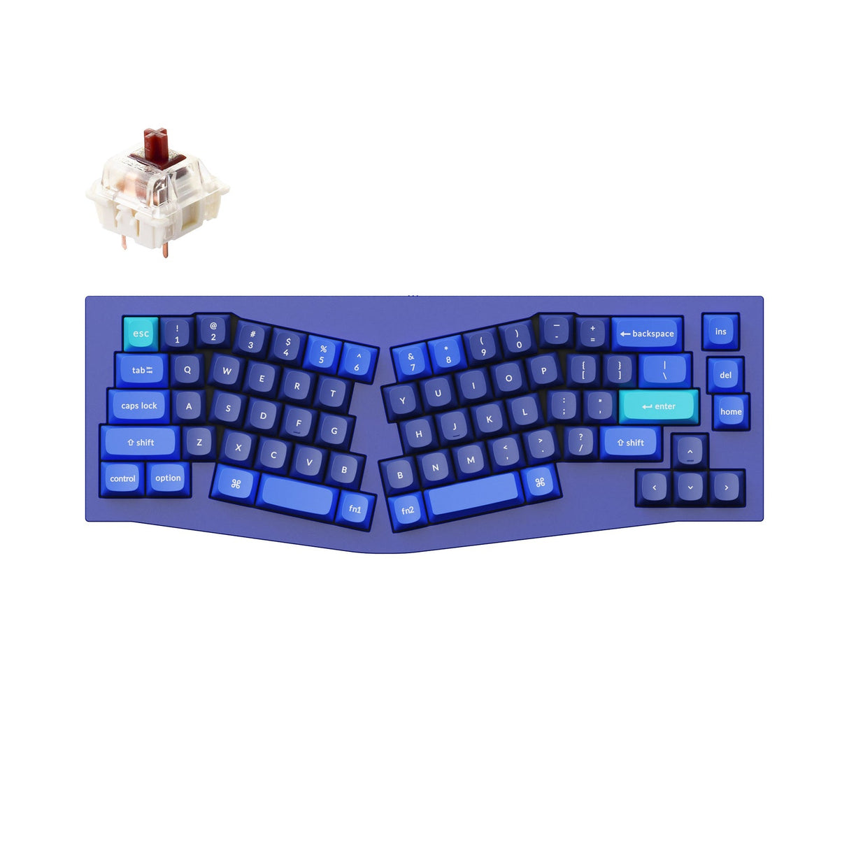 Keychron Q8 (Alice Layout) QMK Benutzerdefinierte Mechanische Tastatur (US ANSI Layout)