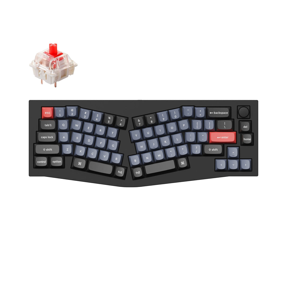 Keychron Q8 (Alice Layout) QMK Benutzerdefinierte Mechanische Tastatur (US ANSI Layout)