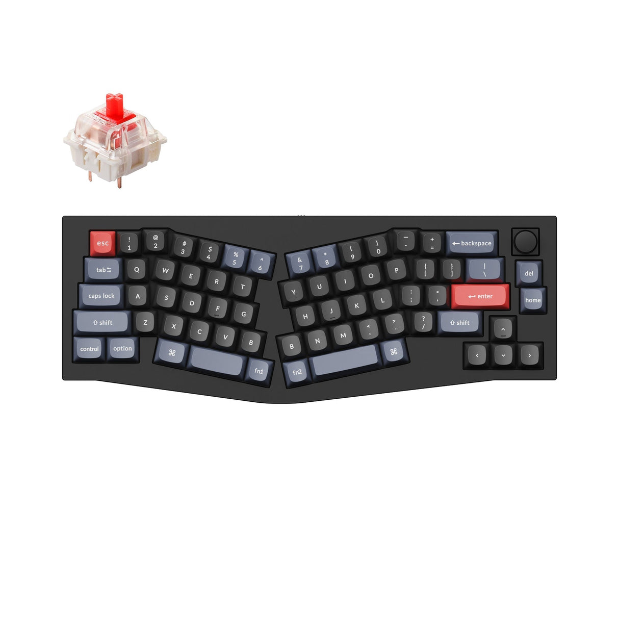 Keychron Q8 (Alice Layout) QMK Benutzerdefinierte Mechanische Tastatur (US ANSI Layout)
