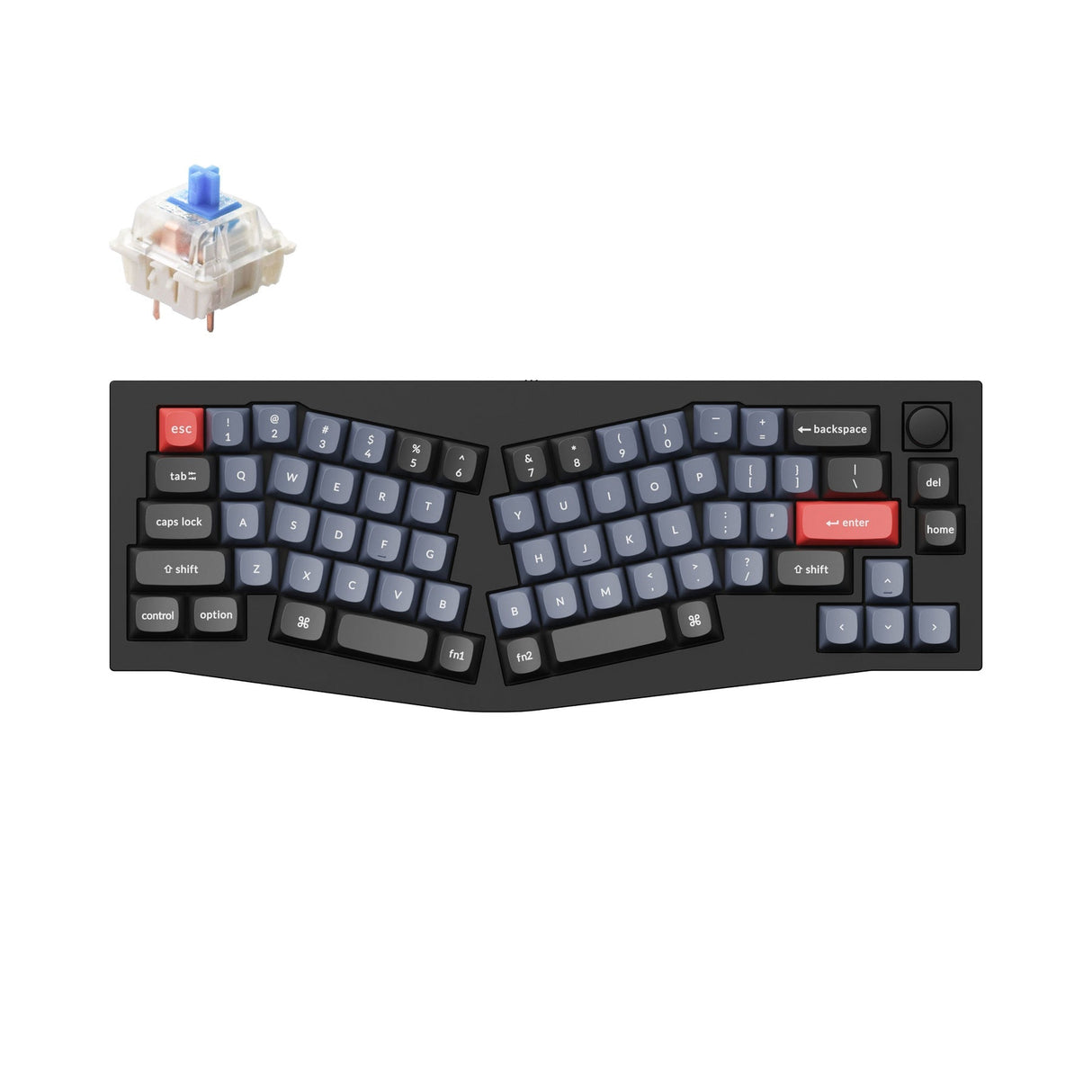 Keychron Q8 (Alice Layout) QMK Benutzerdefinierte Mechanische Tastatur (US ANSI Layout)
