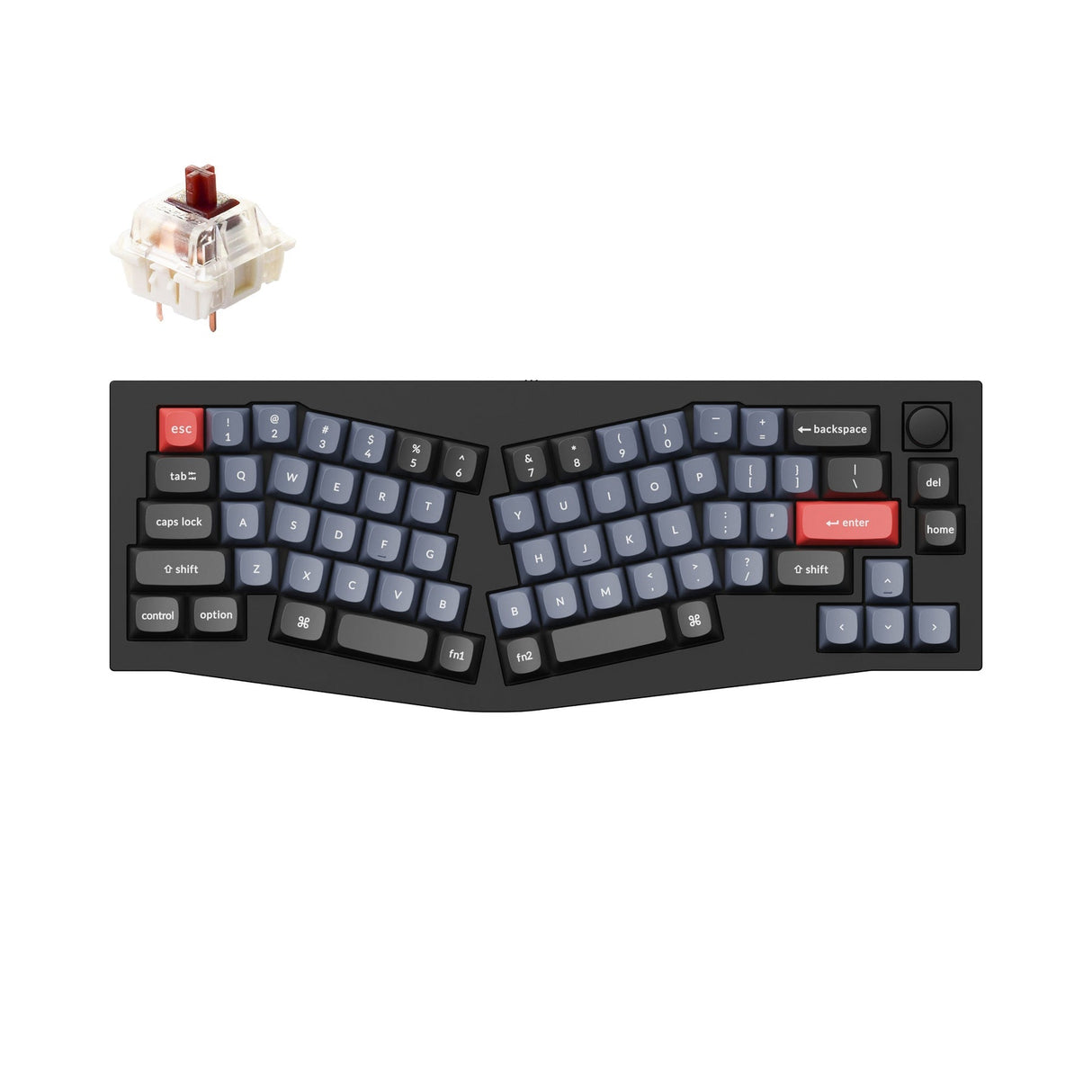 Keychron Q8 (Alice Layout) QMK Benutzerdefinierte Mechanische Tastatur (US ANSI Layout)