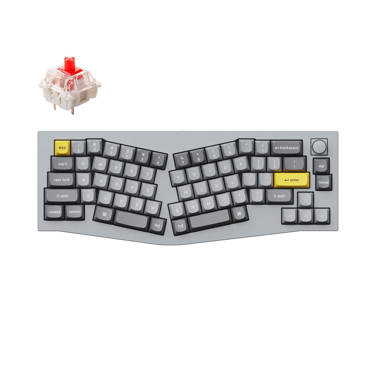 Keychron Q8 (Alice Layout) QMK Benutzerdefinierte Mechanische Tastatur (US ANSI Layout)