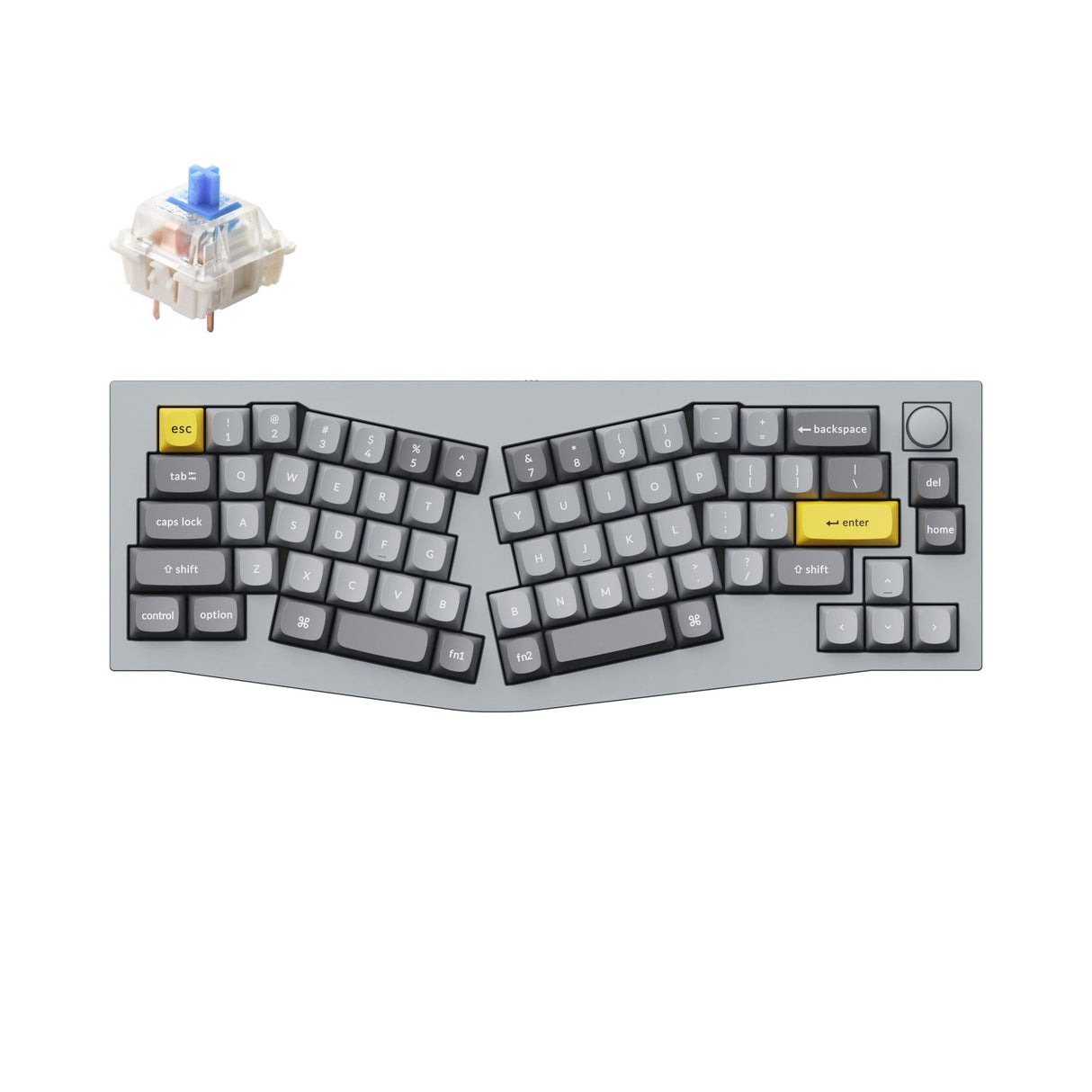 Keychron Q8 (Alice Layout) QMK Benutzerdefinierte Mechanische Tastatur (US ANSI Layout)