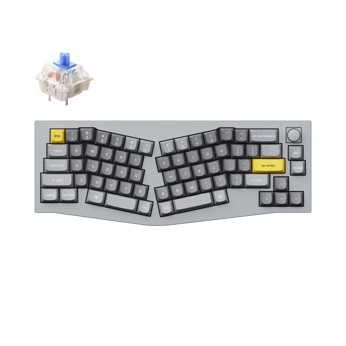 Keychron Q8 (Alice Layout) QMK Benutzerdefinierte Mechanische Tastatur (US ANSI Layout)