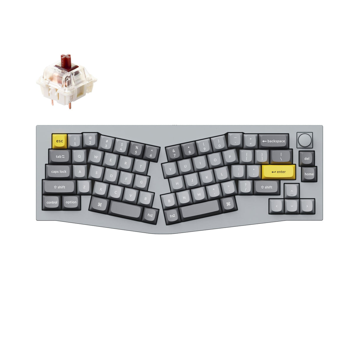 Keychron Q8 (Alice Layout) QMK Benutzerdefinierte Mechanische Tastatur (US ANSI Layout)