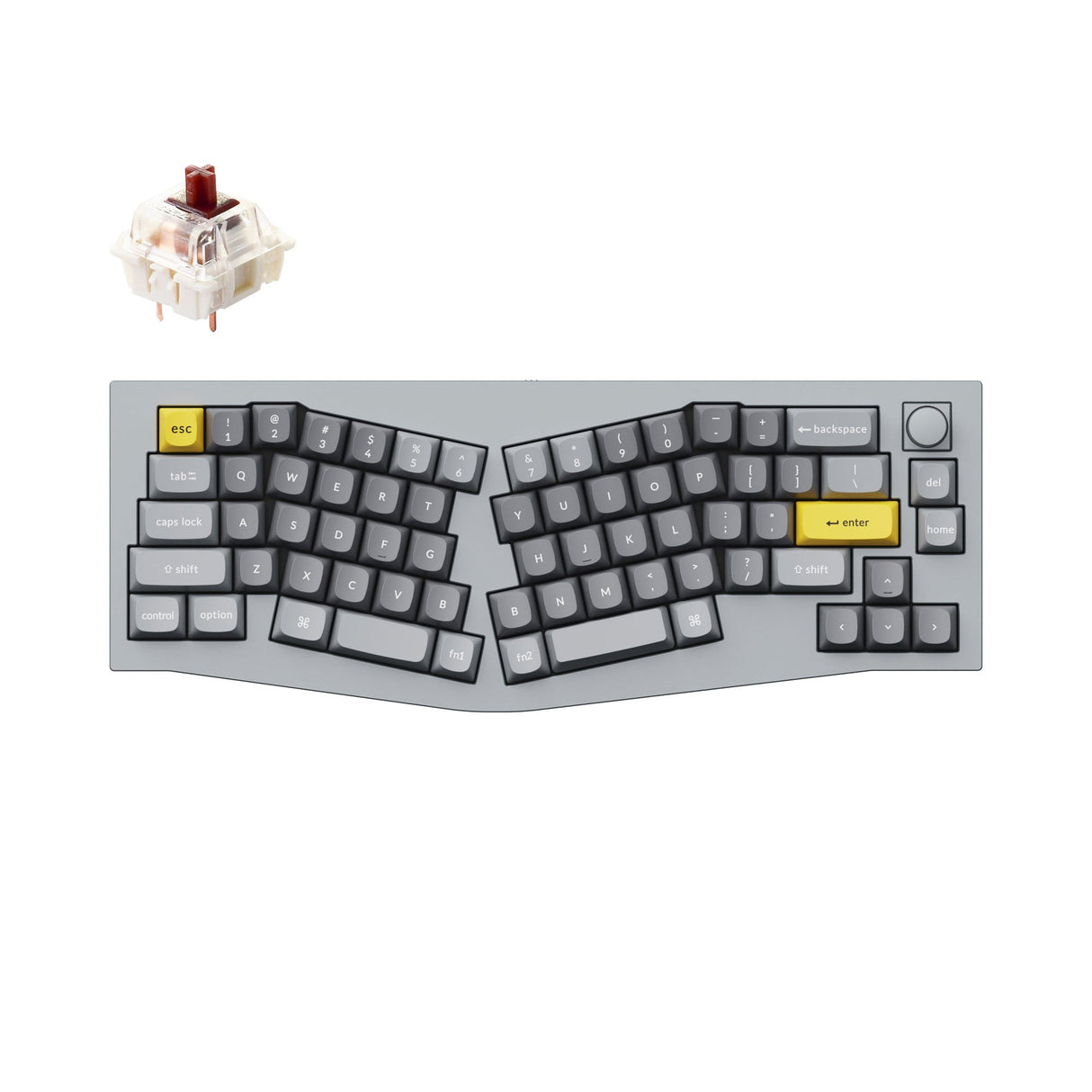Keychron Q8 (Alice Layout) QMK Benutzerdefinierte Mechanische Tastatur (US ANSI Layout)