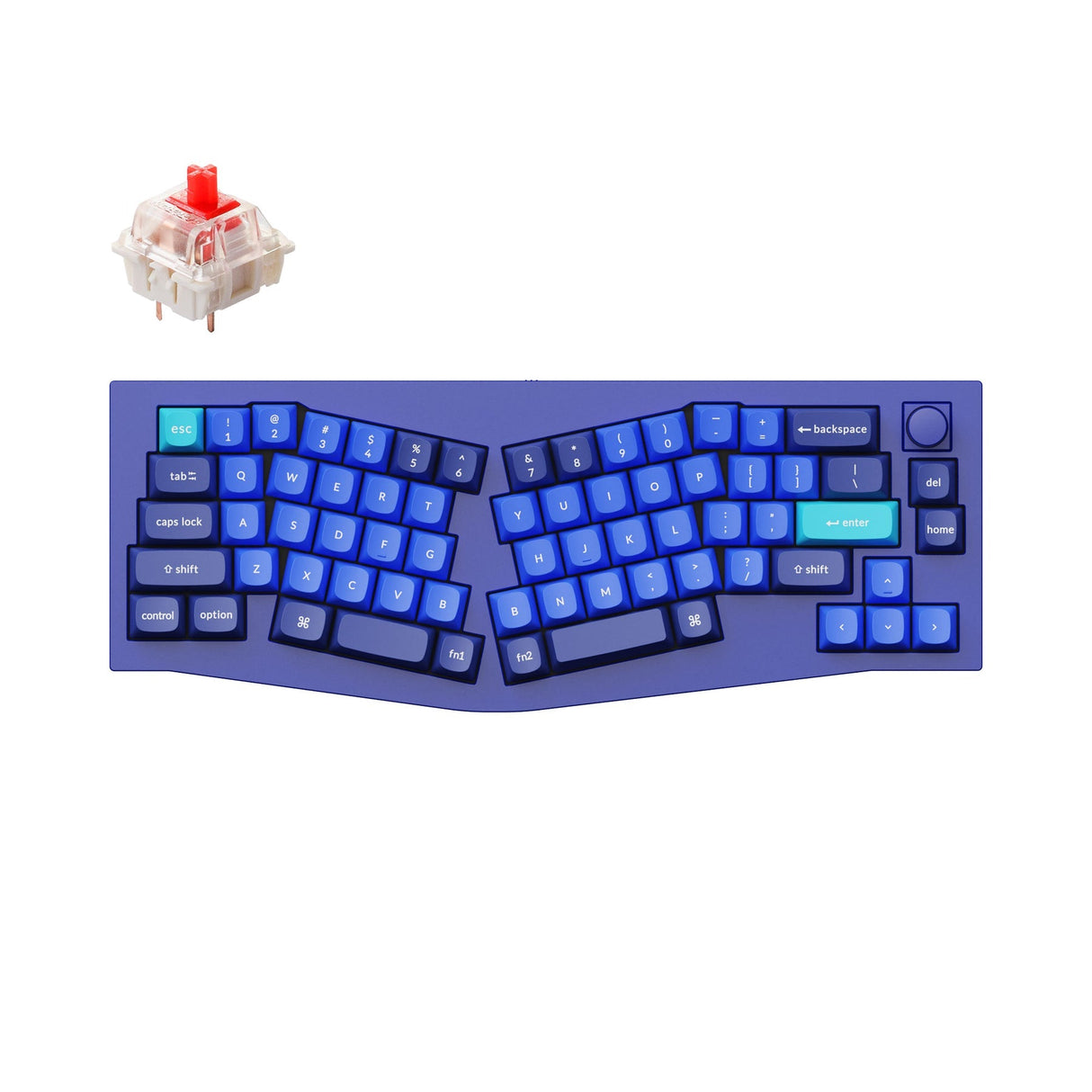 Keychron Q8 (Alice Layout) QMK Benutzerdefinierte Mechanische Tastatur (US ANSI Layout)
