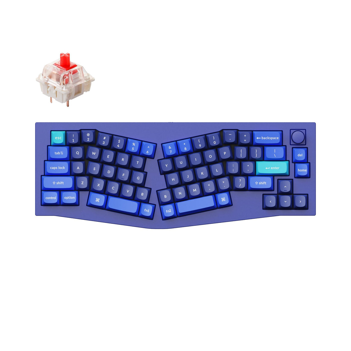 Keychron Q8 (Alice Layout) QMK Benutzerdefinierte Mechanische Tastatur (US ANSI Layout)