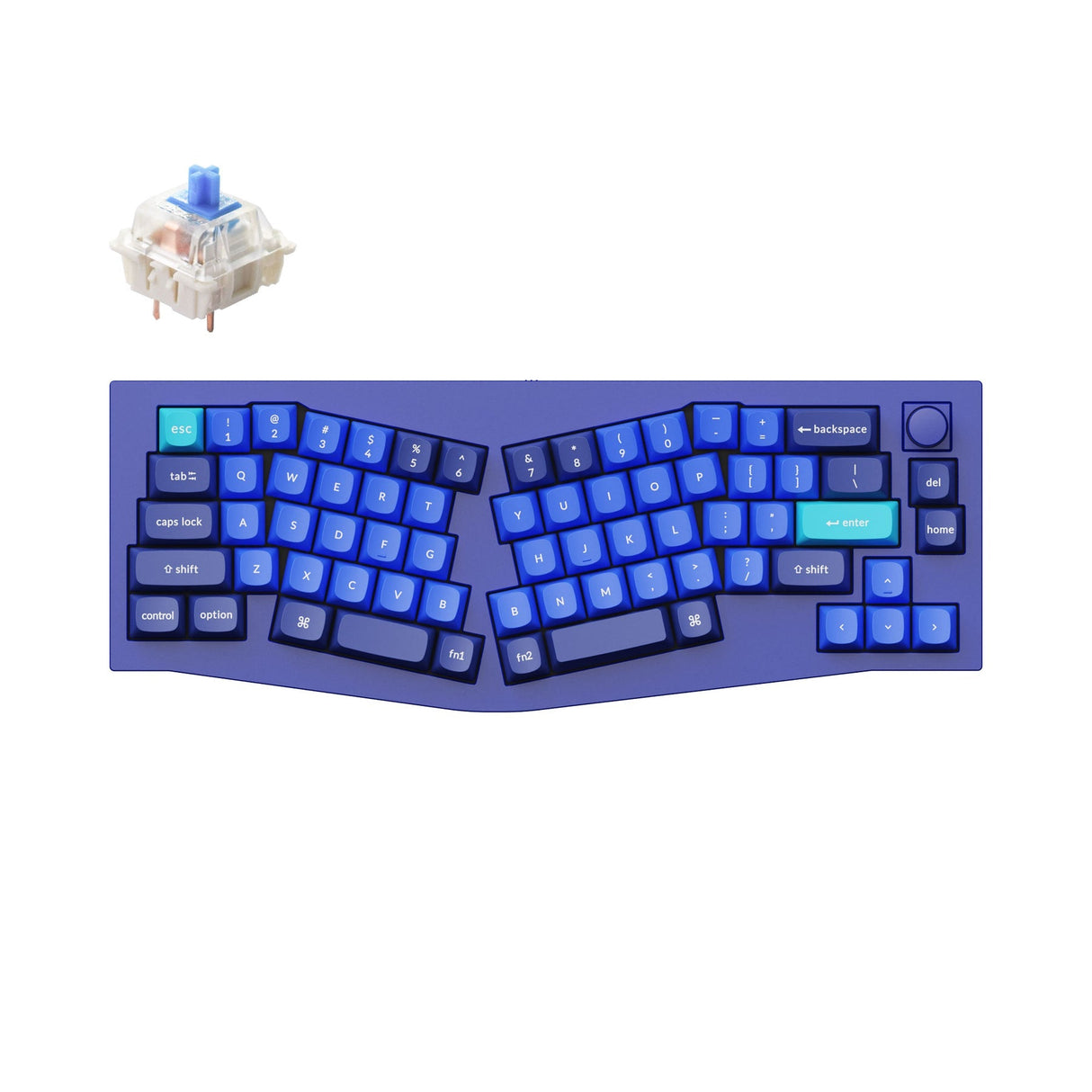 Keychron Q8 (Alice Layout) QMK Benutzerdefinierte Mechanische Tastatur (US ANSI Layout)