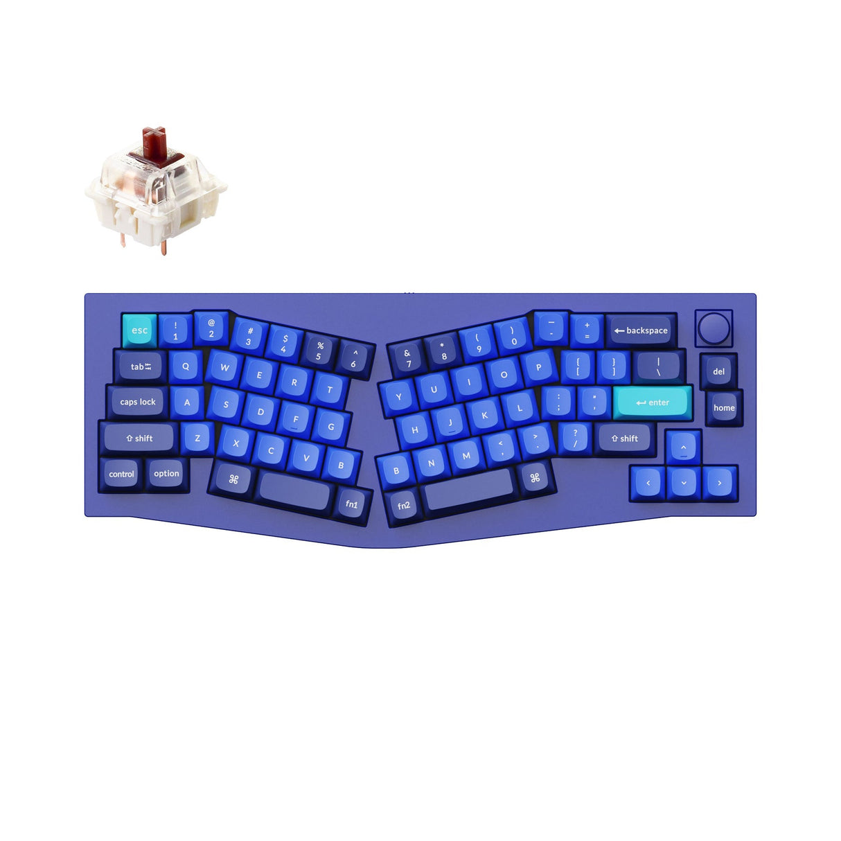 Keychron Q8 (Alice Layout) QMK Benutzerdefinierte Mechanische Tastatur (US ANSI Layout)