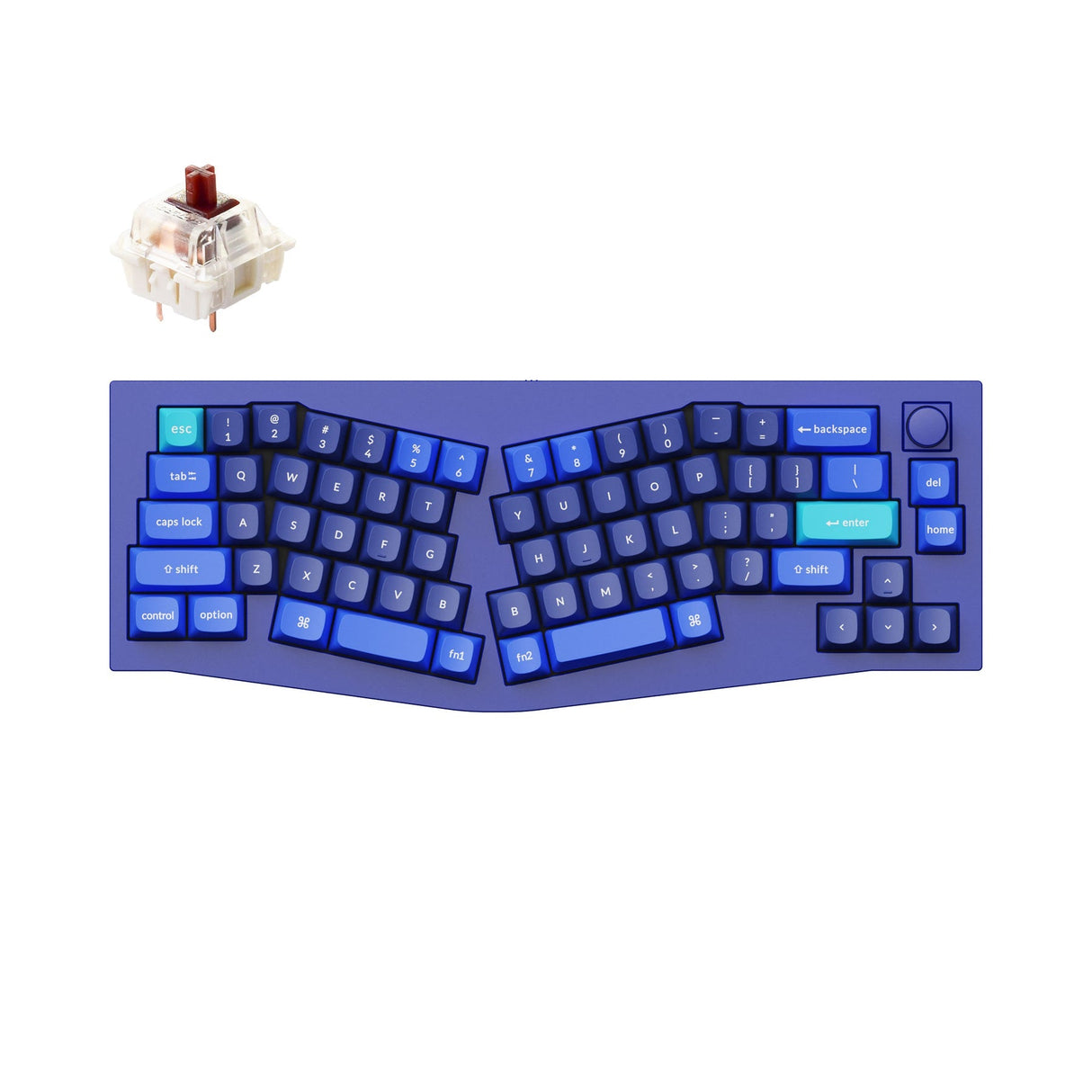 Keychron Q8 (Alice Layout) QMK Benutzerdefinierte Mechanische Tastatur (US ANSI Layout)