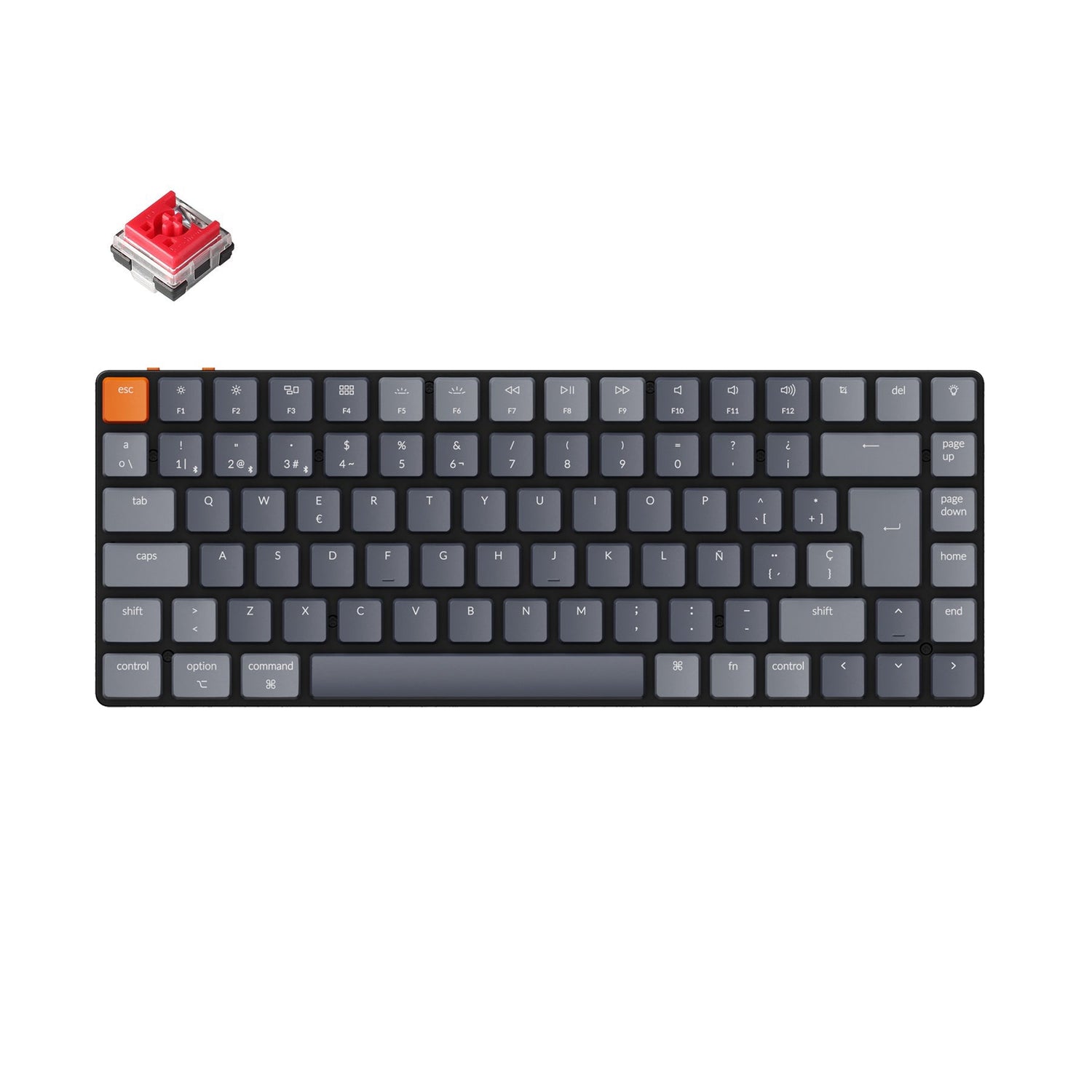 Keychron K3 Ultraschlanke kabellose mechanische Tastatur (ES ISO-Layout) – Version 2