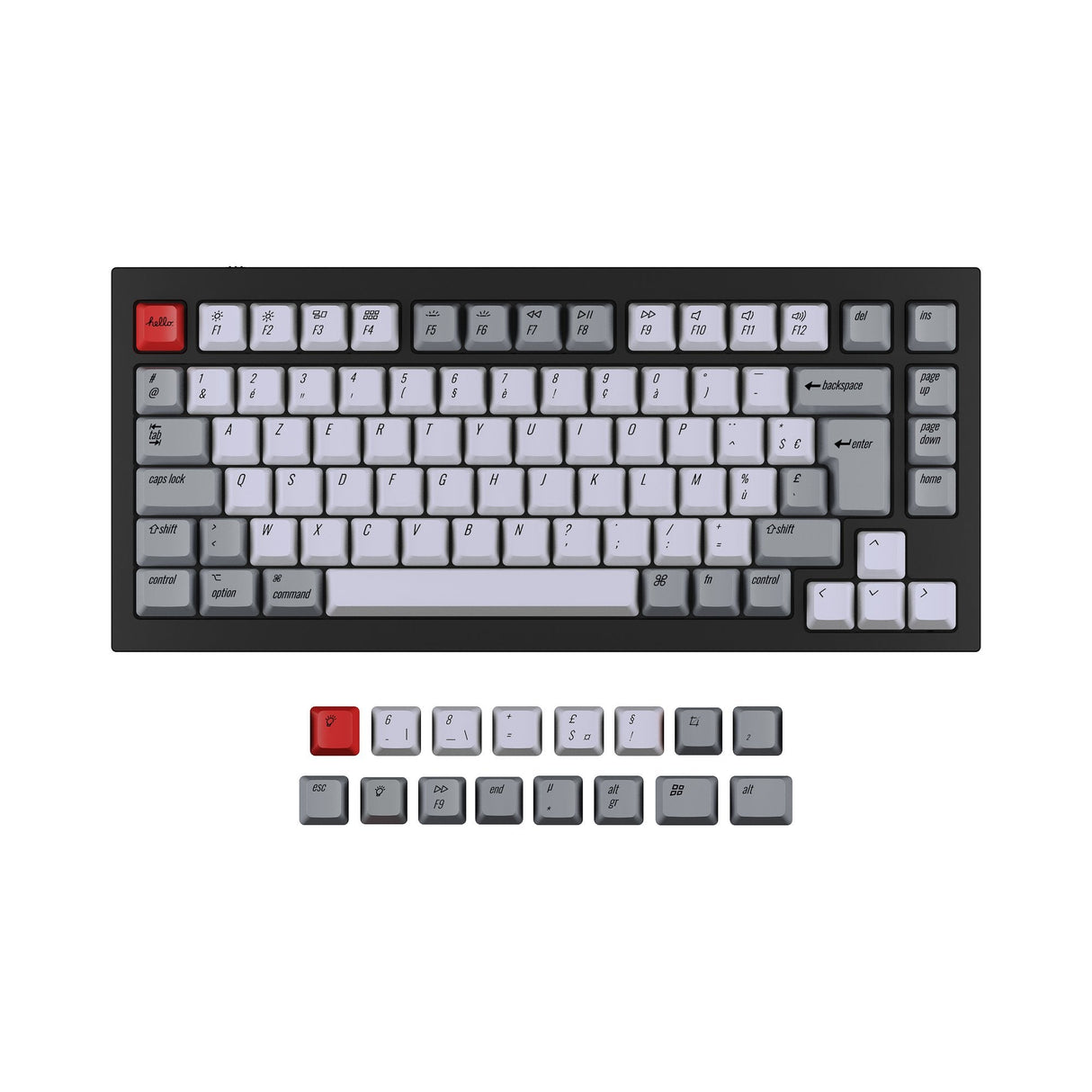 ISO Q1 & K2 OEM-Dye-Sub-PBT-Tastenkappen-Sammlung