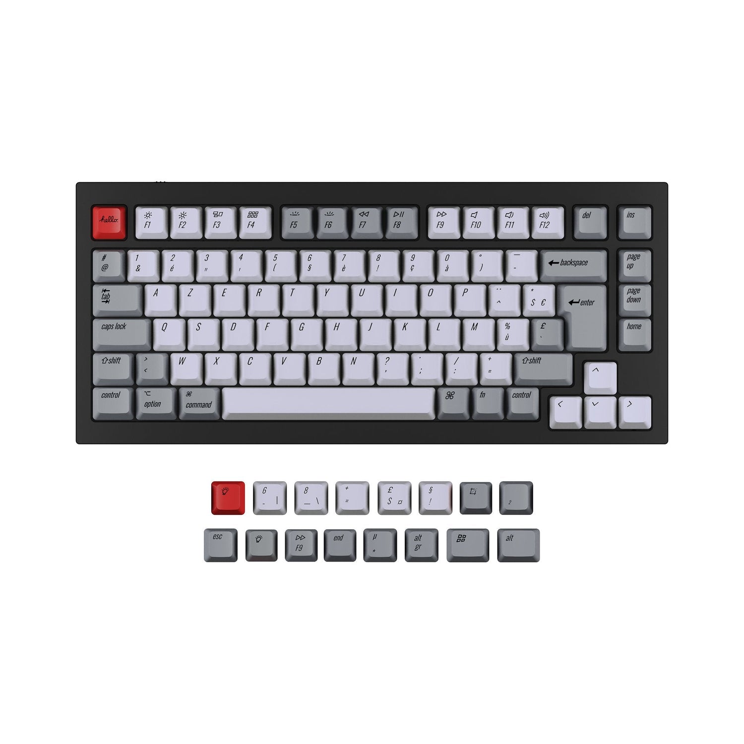 ISO Q1 & K2 OEM-Dye-Sub-PBT-Tastenkappen-Sammlung