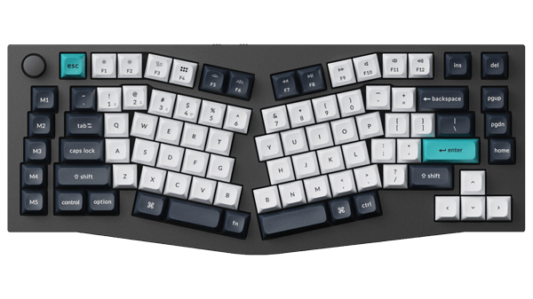 Keychron V10 メカニカルキーボード(アリスレイアウト) Alice Layoutでノブ付きなメカニカルキーボード「Keychron V10