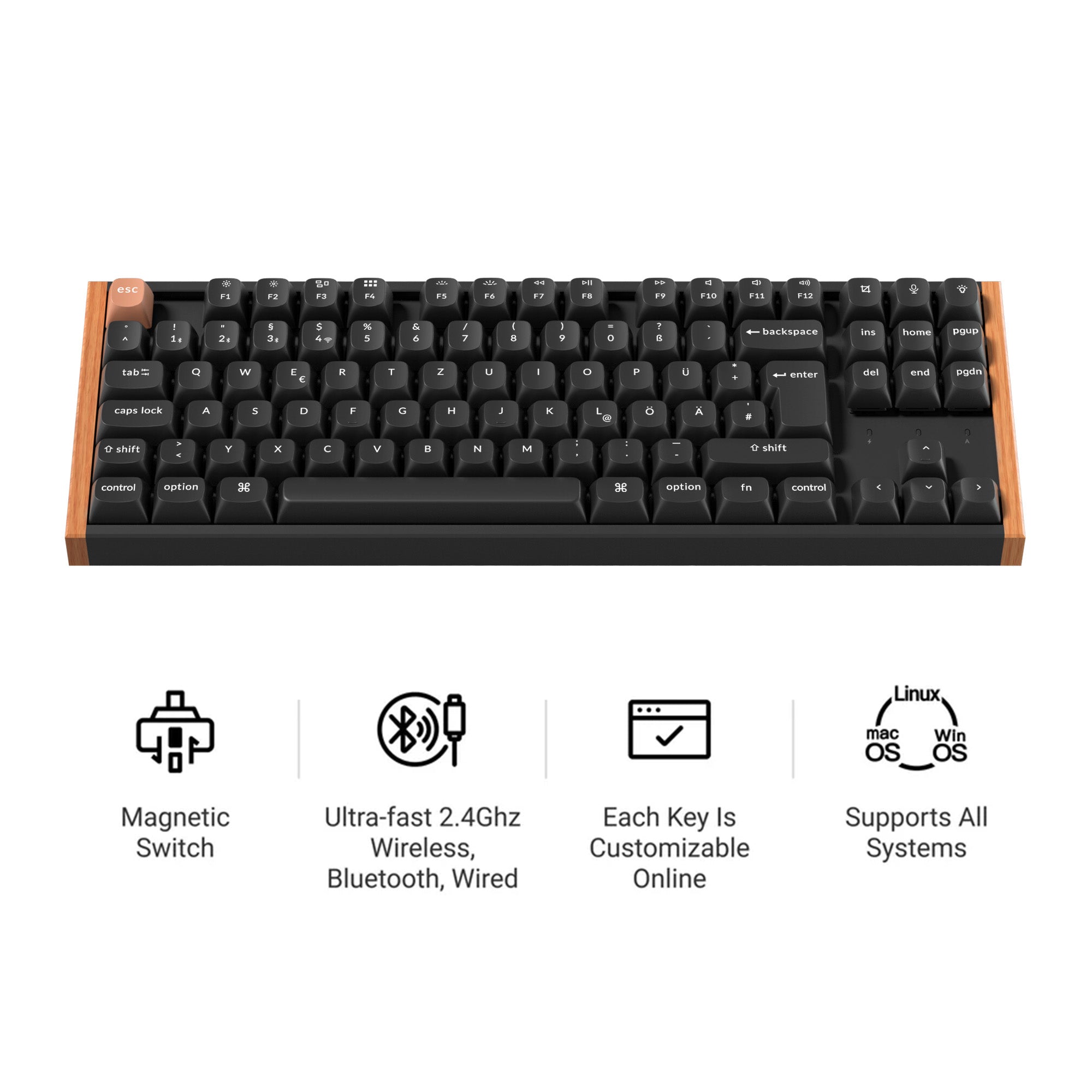 Keychron K8 HE Wireless Magnetic Switch Custom Keyboard ISO Layout Collection