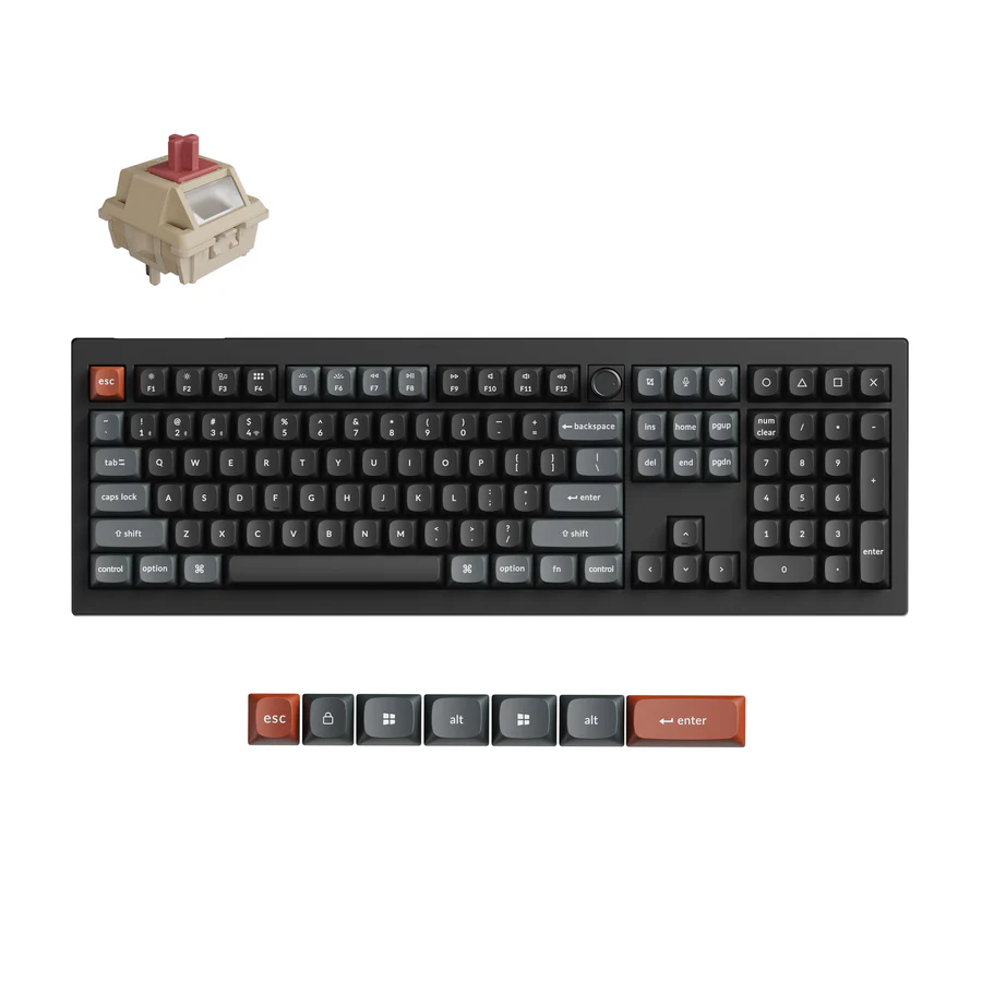 Keychron V6 Ultra 8K Wireless Custom Mechanical Keyboard(US ANSI Layout)