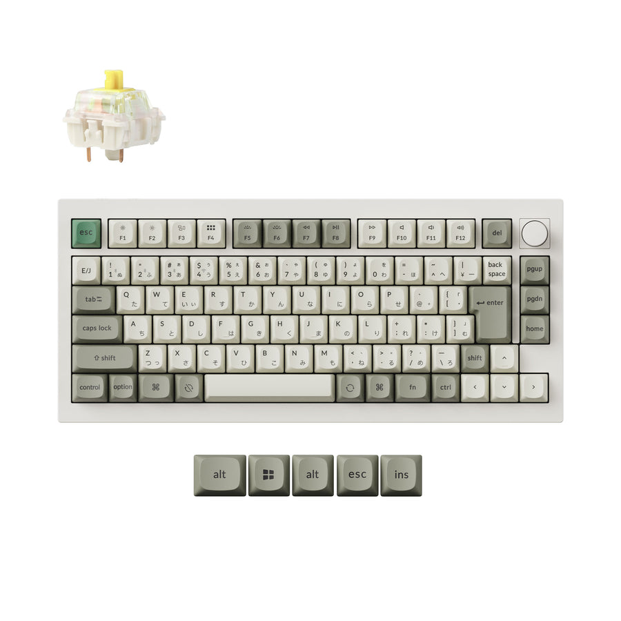 Keychron Q1 Max QMK/VIA Wireless Custom Mechanical Keyboard ISO Layout Collection