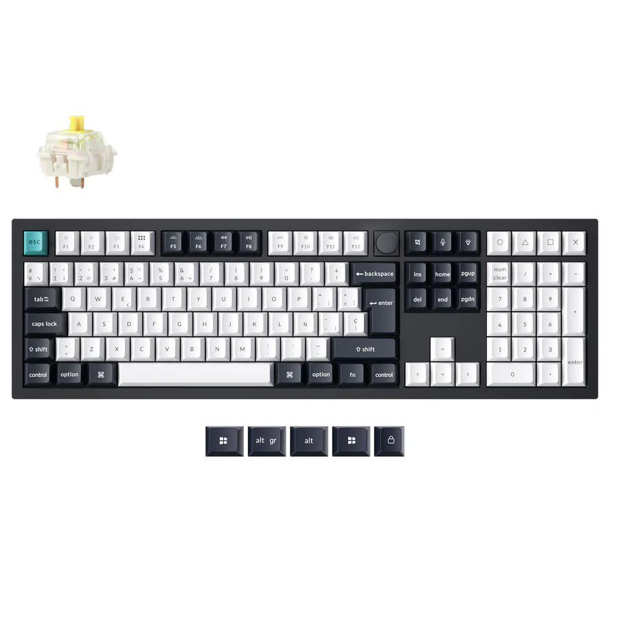 Keychron Q6 Max QMK/VIA Wireless Benutzerdefinierte Mechanische Tastatur ISO Layout Kollektion