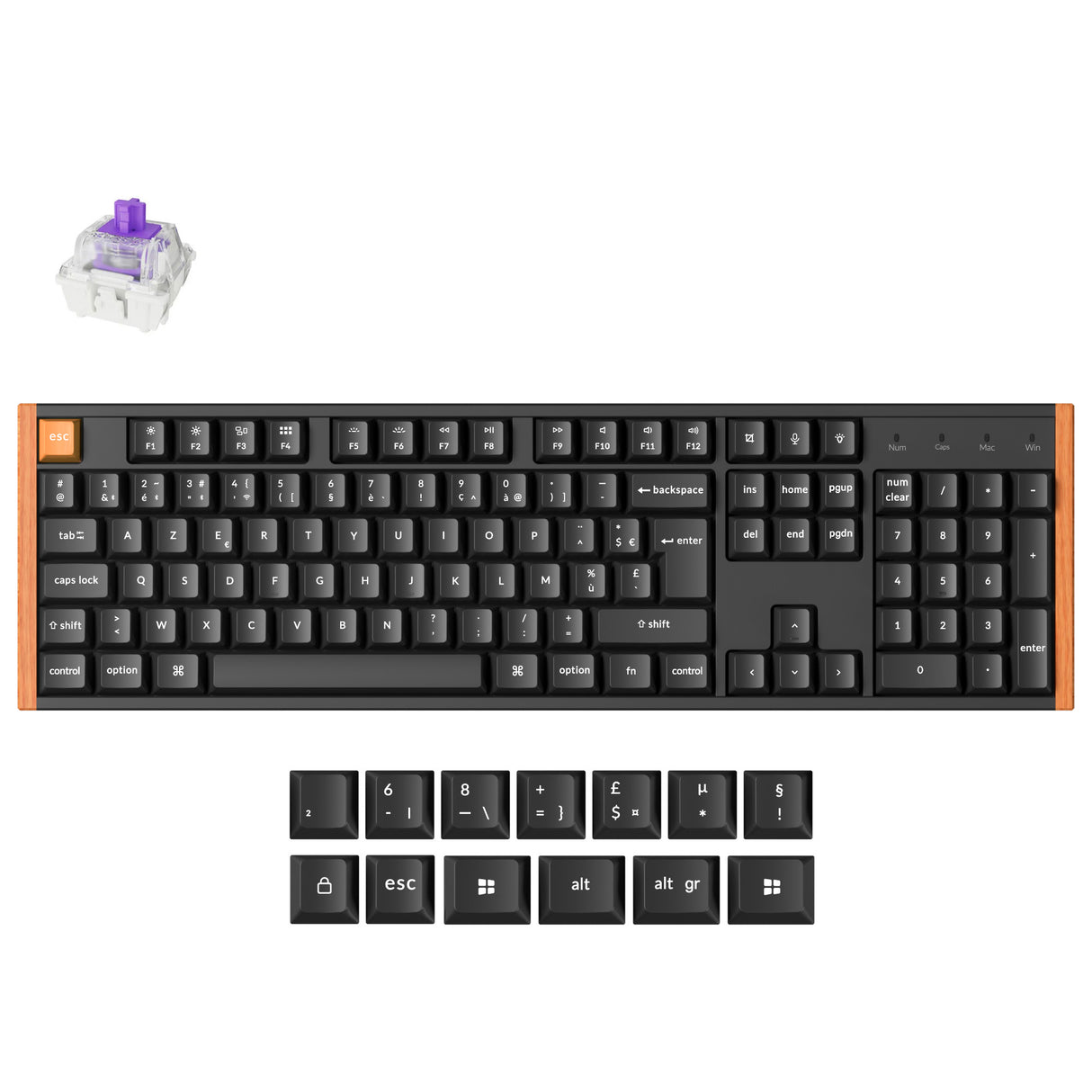 Keychron K10 HE Wireless Magnetischer Schalter Benutzerdefinierte Tastatur ISO Layout Kollektion