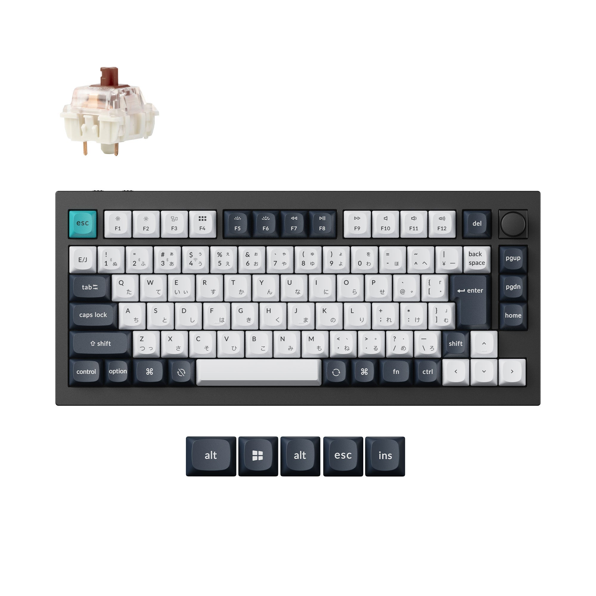 Keychron Q1 Max QMK/VIA Wireless Custom Mechanical Keyboard ISO Layout Collection
