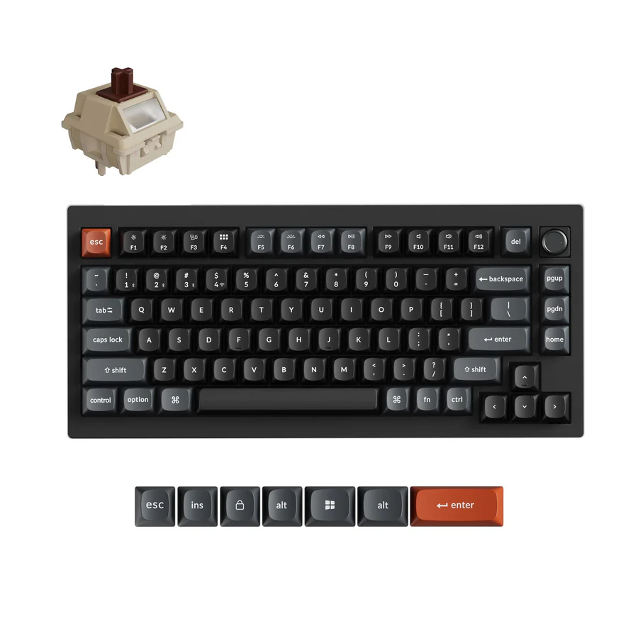 Keychron V1 Ultra 8K Wireless Custom Mechanical Keyboard(US ANSI Layout)