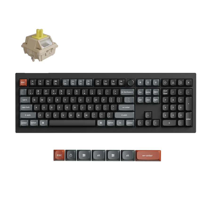 Keychron V6 Ultra 8K Wireless Custom Mechanical Keyboard(US ANSI Layout)