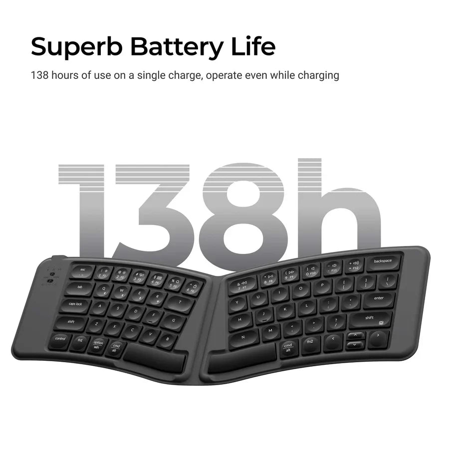 Keychron B11 Pro Ultra-Slim Wireless Foldable Keyboard(ANSI US Layout)