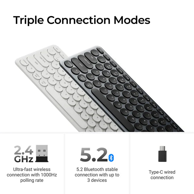 Keychron B4 Pro Ultra-Slim Kabellose Tastatur (US ANSI Layout)