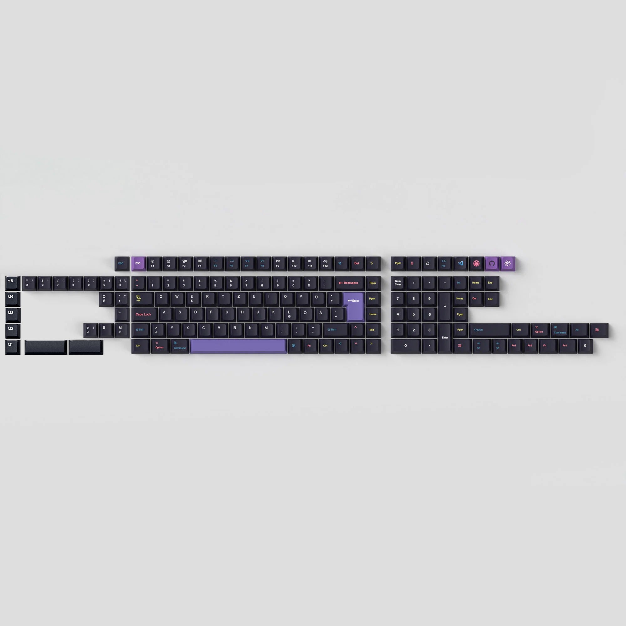 ISO Cherry Profile Dye-Sub PBT Full Set Keycap Set - Developer