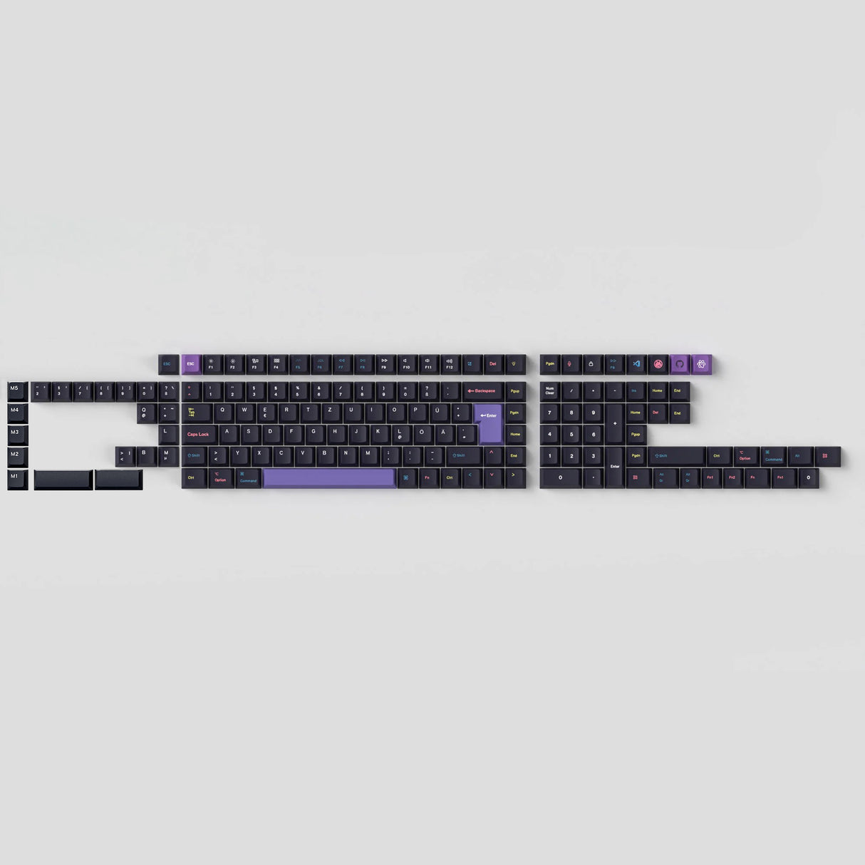 ISO Cherry Profile Dye-Sub PBT Full Set Keycap Set - Developer