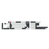 ISO Layout Profile Dye-Sub PBT Keycap Full Set – Black and White