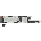 ISO Layout Profile Dye-Sub PBT Keycap Full Set – Black and White