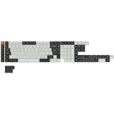 ISO Layout Profile Dye-Sub PBT Full Keycap Set - Black and White