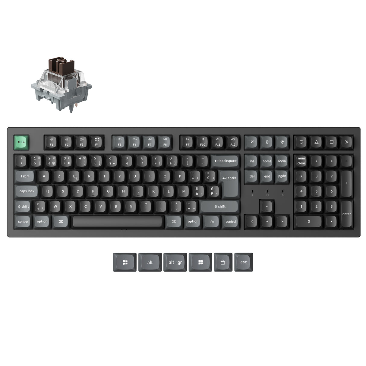 Keychron K10 Ultra 8K Wireless Custom Mechanical Keyboard (ISO Layout)