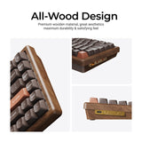 Keychron K2 HE Wireless Magnetic Switch Custom Keyboard - All-Wood Special Edition(US ANSI Layout)