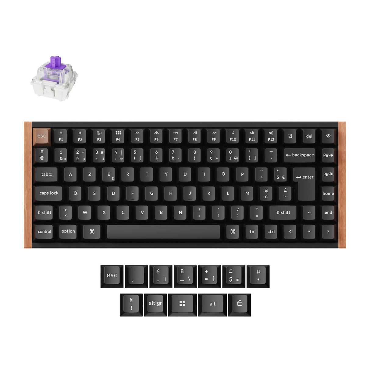 Keychron K2 HE Kabellose Magnetische Schalter Benutzerdefinierte Tastatur ISO Layout Kollektion