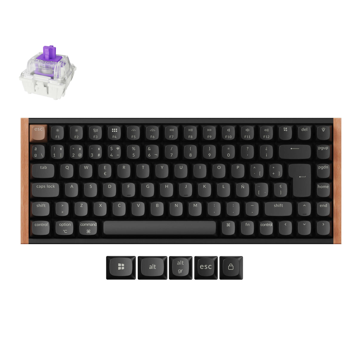 Keychron K2 HE Kabellose Magnetische Schalter Benutzerdefinierte Tastatur ISO Layout Kollektion