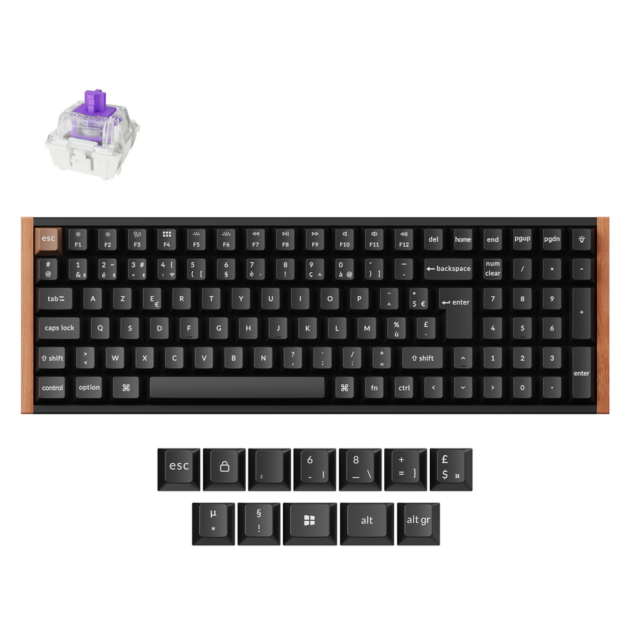 Keychron K4 HE Kabellose Magnetische Schalter Benutzerdefinierte Tastatur ISO Layout Kollektion