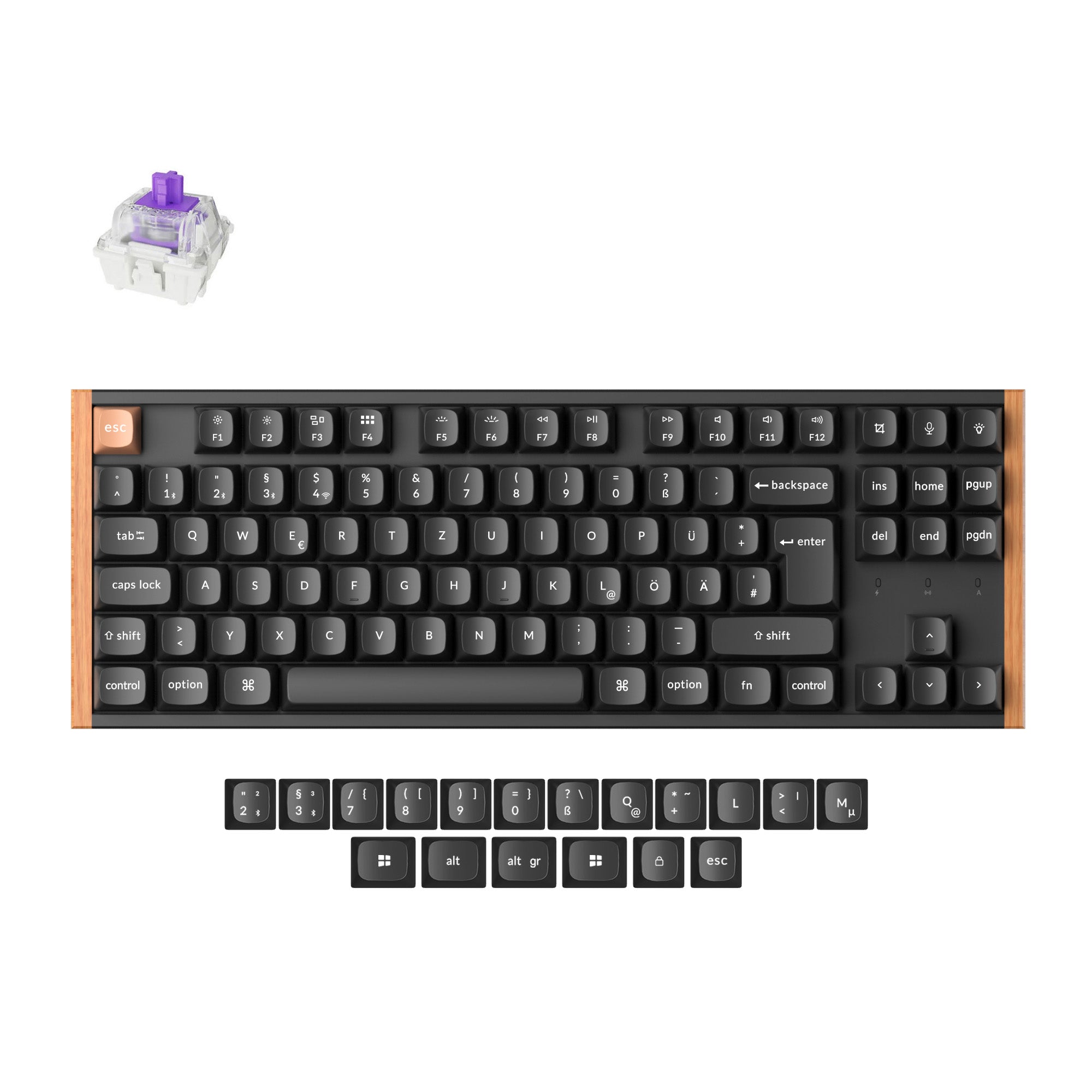 Keychron K8 HE Wireless Magnetic Switch Custom Keyboard ISO Layout Collection
