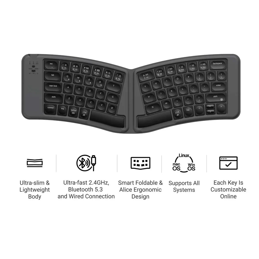 Keychron K9 Max QMK Wireless Custom Mechanical Keyboard (US ANSI
