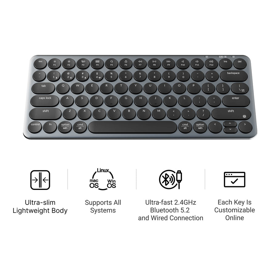 Keychron B3 Pro Ultra-Slim Kabellose Tastatur (US ANSI Layout)