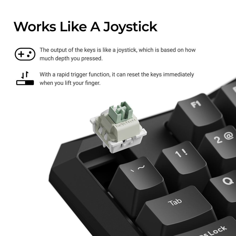 Keychron C0 HE Wired One Handed Magnetic Switch Gaming Keyboard(ANSI US Layout)