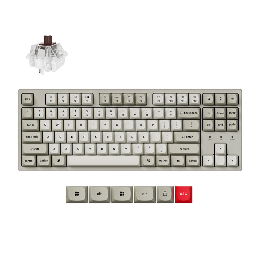 Keychron C1 Pro 8K QMK Wired Custom Mechanical Keyboard