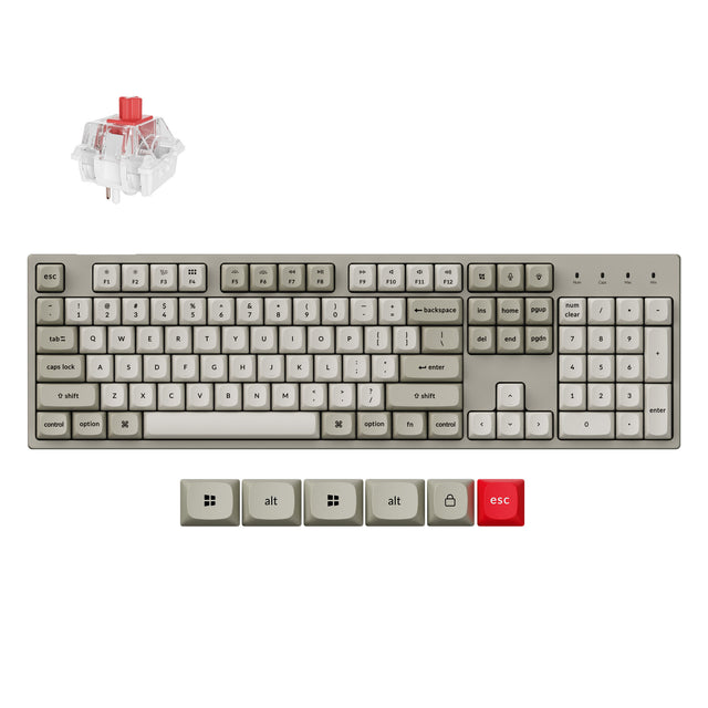 Keychron C2 Pro 8K QMK Verkabelte Benutzerdefinierte Mechanische Tastatur