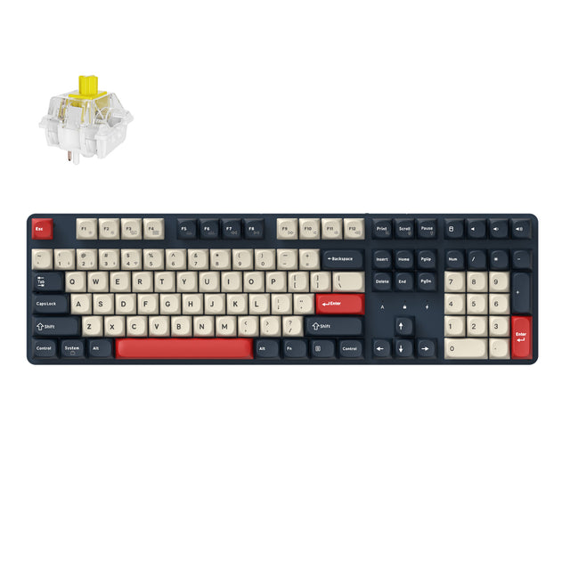 Keychron J5 QMK Wireless Mechanische Tastatur (US ANSI Layout)