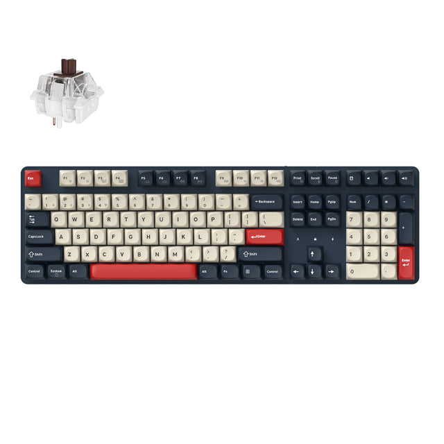 Keychron J5 QMK Wireless Mechanische Tastatur (US ANSI Layout)