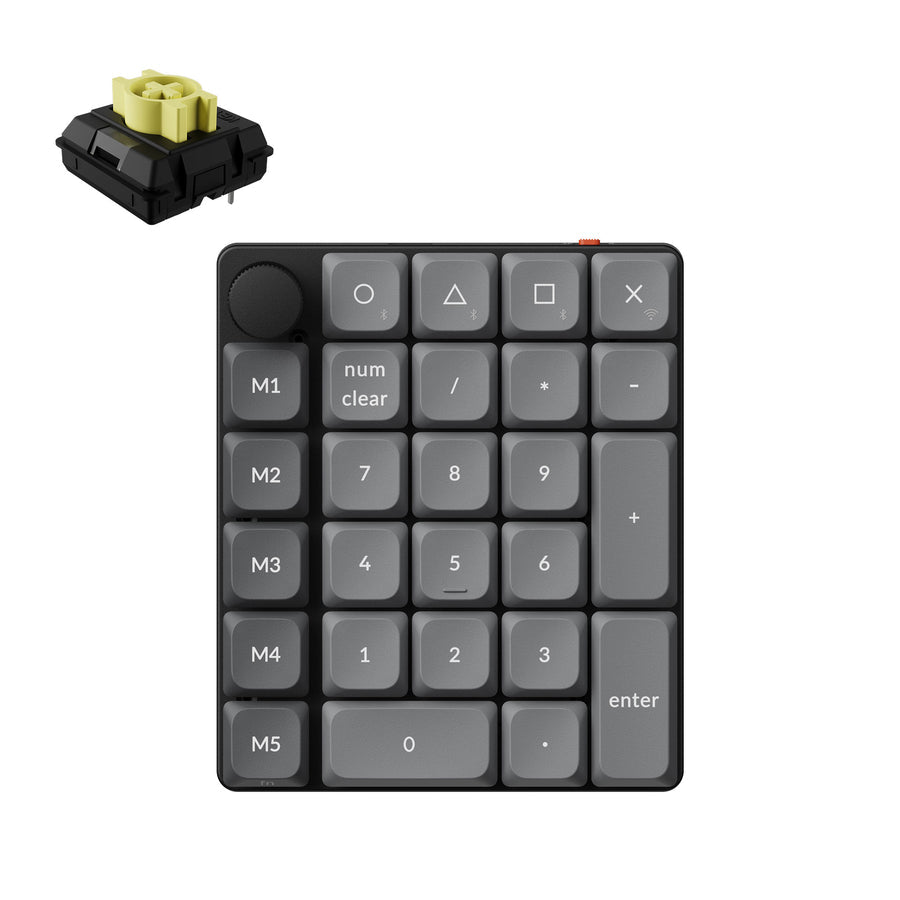 Keychron K0 Max QMK Kabelloses Benutzerdefiniertes Zehnertastatur